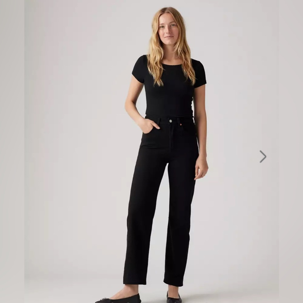 Levi’s Ribcage Straight Ankle Women’s Jeans, Black
